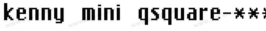 kenny mini qsquare字体转换